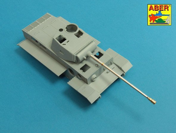 Aber 35L-252 7,5cm/5,5cm Pak 41 L/57 gun barrel with muzzle brake for German Tank Pz.Kpfw. VI Ausf. C (VK36.01) 1/35 – zdjęcie 7