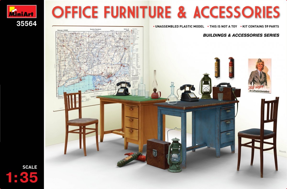 MiniArt 35564 Mobilier de bureau / Accessoires 1/35