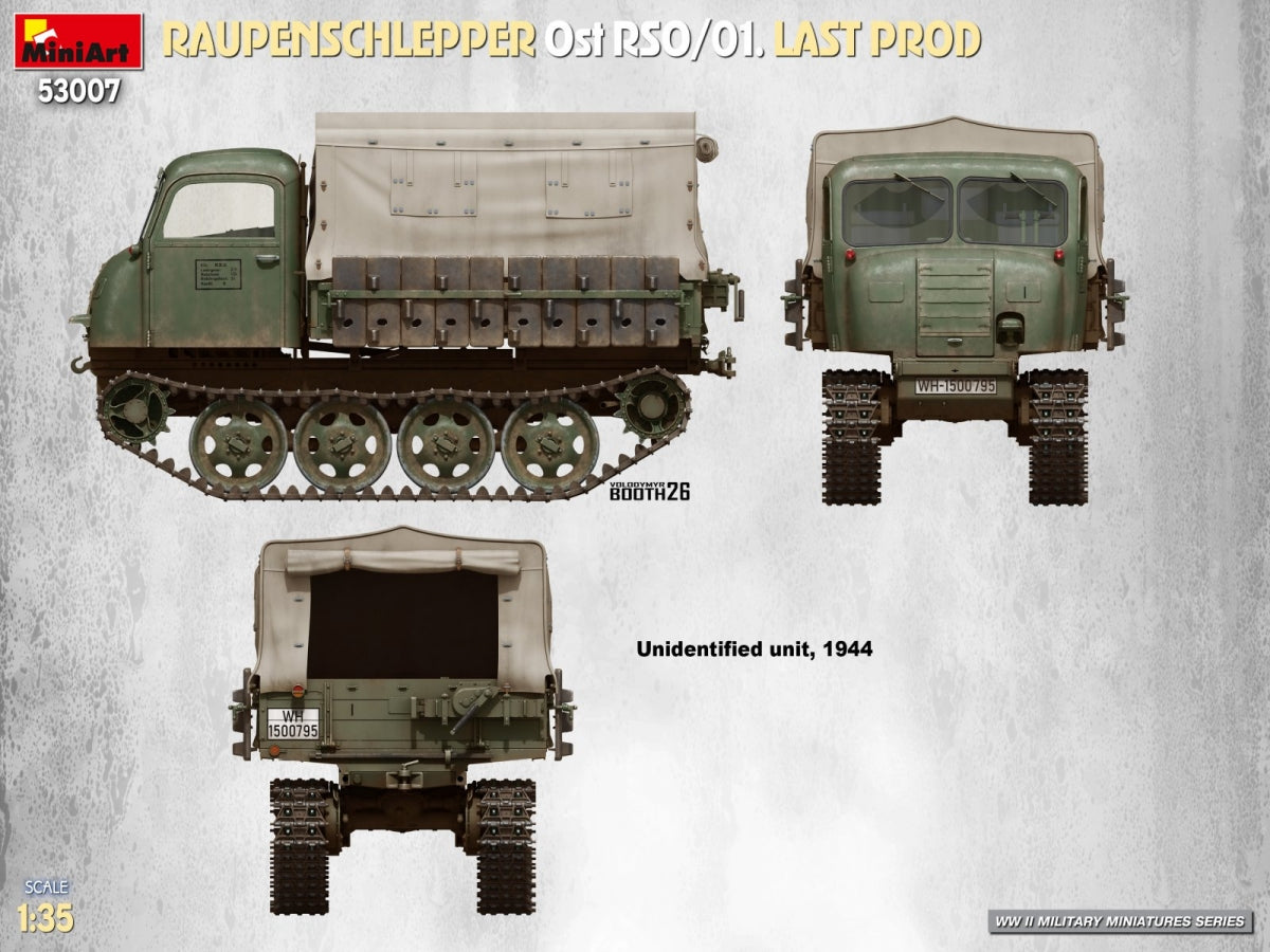 MiniArt 53007 RAUPENSCHLEPPER Ost RSO/01. LAST PROD 1/35