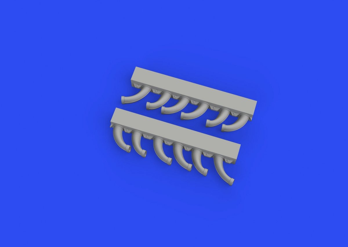 Eduard 672286 Fw 190D exhaust stacks PRINT IBG 1/72 – image 2