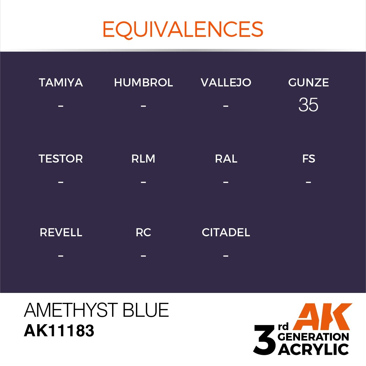 AK Interactive AK11183 AMETHYST BLUE – STANDARD 17ml – imagen 3