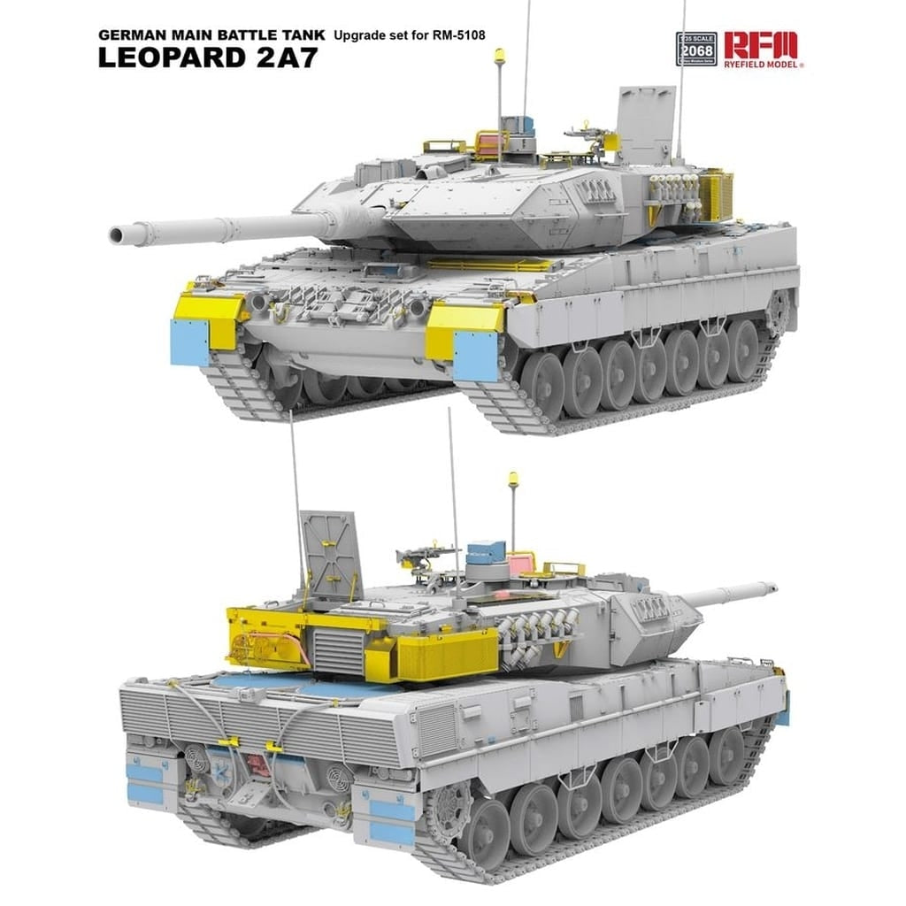 Rye Field Model 2068 Upgrade set German Main Battle Tank Leopard 2 A7 for RFM 5108 1/35 – immagine 2