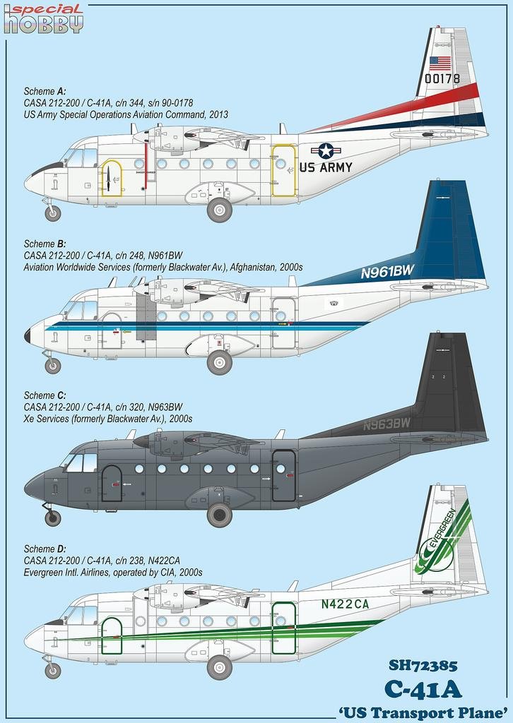 Special Hobby 72385 C-41A &amp;#39;US Transport Plane&amp;#39; 1/72 – Bild 2