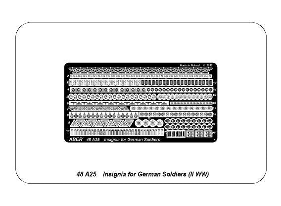 Aber 48A25 Insignia for German Soldiers (II WW) – Bild 5