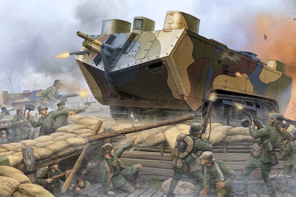 Hobby Boss 83858 French Saint-Chamond Heavy Tank - Early