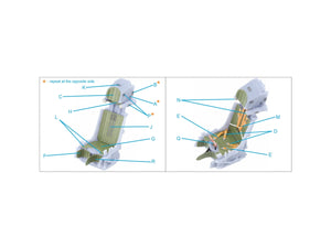 Quinta Studio QR+32041 K-36L (late) ejection seat (for Su-25/Su-25SM aircraft since 2008) (All kits) 1/32 – imagen 8