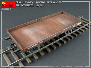 MiniArt 39004 RAILWAY NON-BRAKE FLATBED 16,5 t 1/35 – immagine 4