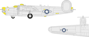 Eduard CX696 B-24J US national insignia HASEGAWA 1/72