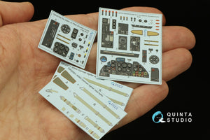 Quinta Studio QD32166 Do 335A-12 3D-Printed &amp;amp; coloured Interior on decal paper (Zoukei-Mura) 1/32 – immagine 18