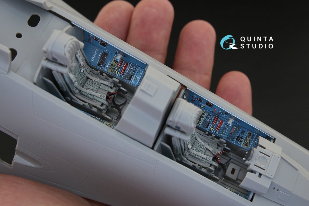 Quinta Studio QD32041 Su-30MKK 3D-Printed &amp;amp; coloured Interior on decal paper (for Trumpeter kit) 1/32 – immagine 6