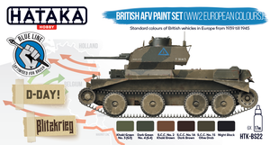 Hataka HTK-BS22 BLUE LINE – British AFV paint set (WW2 European colours) 6x17ml – Bild 2