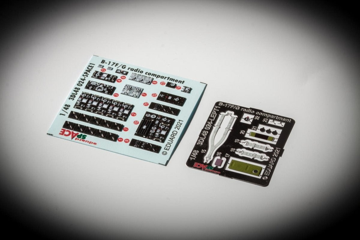 Eduard 3DL48024 B-17F/G radio compartment SPACE HK Models 1/48