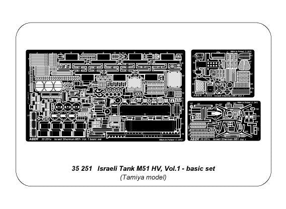 Aber 35251 Israeli Tank M51HV I Sherman – vol.1 basic set (1/35) – image 6