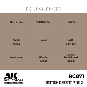 AK Interactive RC871 British Desert Pink ZI 17 ml – immagine 3