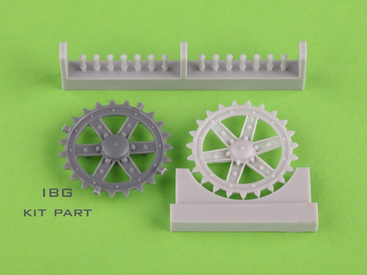 Maquette Master GM-35-037 Char léger polonais 7TP - Grilles de roues motrices et de capot moteur (pour kit IBG) 1/35 – image 3