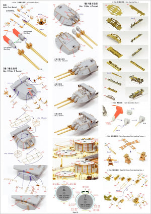 Pontos 35029F1 IJN NAGATO 1941 Detail Up Set 1/350 – Bild 20