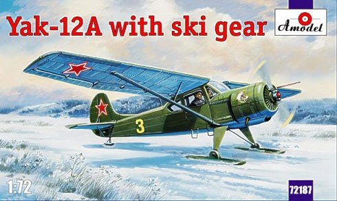 A-Model 72187 Yakovlev YAK-12A with Ski Gear 1/72