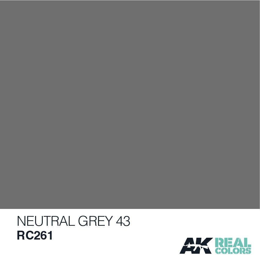 AK Interactive RC261 NEUTRAL GREY 43 10ML – immagine 2