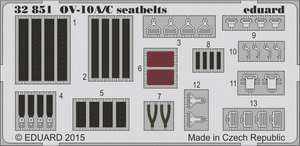 Eduard 32851 OV-10A/ C seatbelts KITTY HAWK 1/32