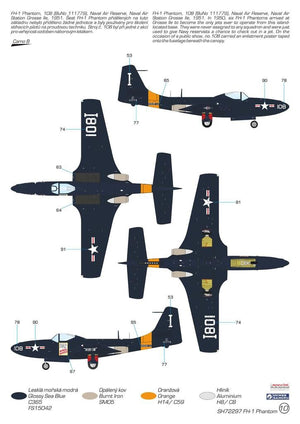 Special Hobby 72297 FH-1 Phantom Demonstration Teams and Trainers 1/72 – zdjęcie 3