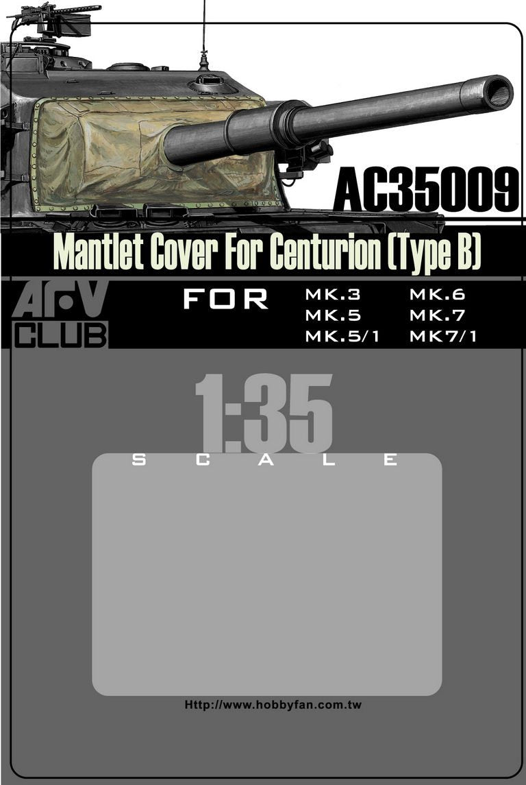 Couverture de mantelet AFV Club AC35009 pour Centurion Type B 1/35