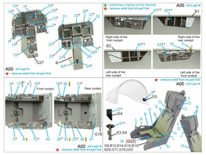 Quinta Studio QD32156 F/A-18D late 3D-Printed &amp;amp; colored Interior on decal paper (Academy) 1/32 – image 12