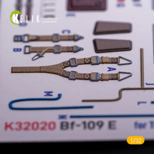 KELIK K32020 BF-109 E - Interior 3D Decal with 3D printed parts for Trumpeter kit 1/32 – imagen 4