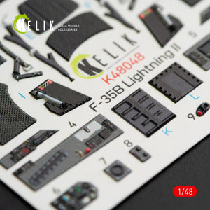 KELIK K48048 F-35B LIGHTNING II INTERIOR 3D DECALS FOR KITTY HAWK KIT 1/48 – Bild 5