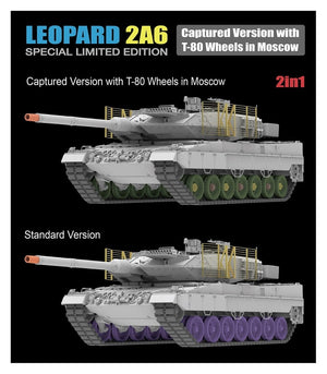 Rye Field Model 5114 Leopard 2A6 Captured Version with T-80 Wheels in Moscow 1/35 – zdjęcie 4