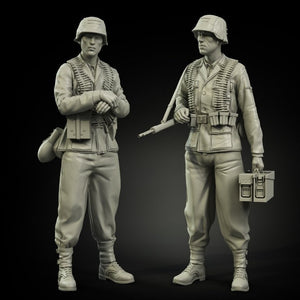 Panzer Art FI35-041 Waffen-SS MG-42, ensemble d&amp;#39;équipe au 1/35