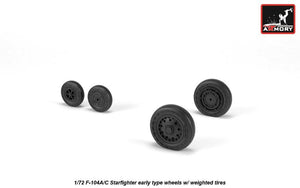 Armory Models AW72320 F-104A/C Starfighter wheels, w/ optional nose wheels, weighted 1/72 – Bild 3