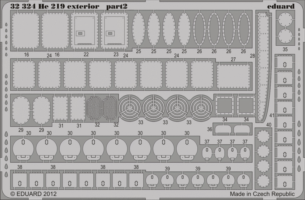 Eduard 32324 He 219 exterior 1/32 Revell – imagen 2