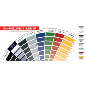 Hataka HTK-AS100 Scale Modelling Basic Colours set (8x17ml) – immagine 3