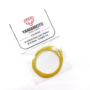 Tuyau tressé Yamamoto YMPTUN89 jaune 0,3 mm 1 m 1/24