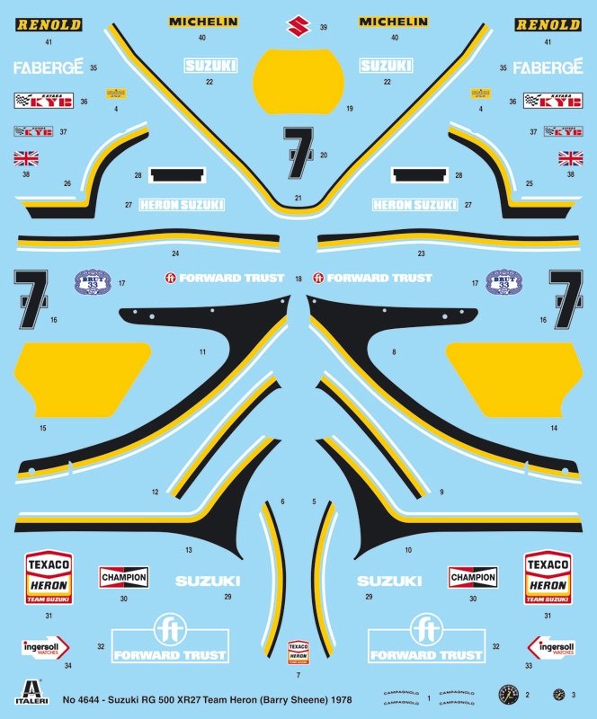 Italeri 4644 Suzuki RG 500 XR27 1/9 – image 3