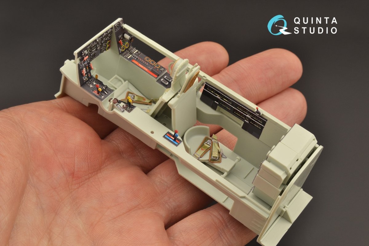 Quinta Studio QD32093 He 219 3D-Printed &amp;amp; coloured Interior on decal paper ( Revell ) 1/32 – imagen 5