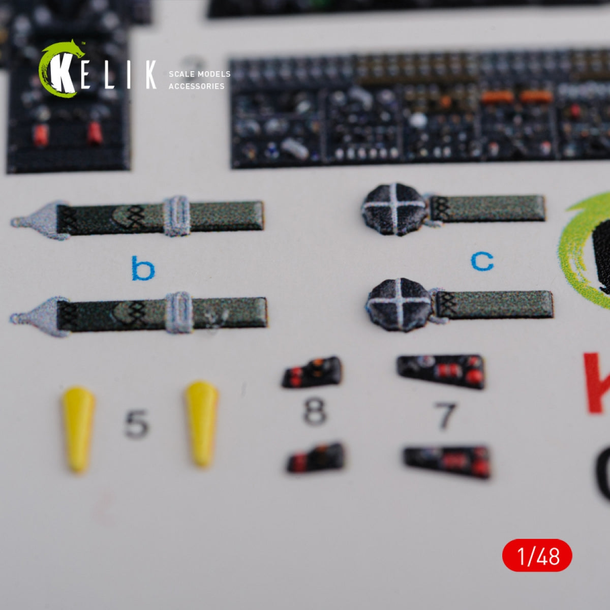 KELIK K48090 CH-46E interior 3D decals for Academy kit 1/72 – Bild 4