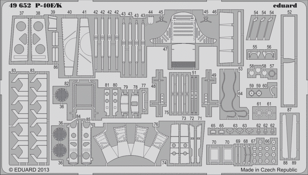 Eduard 49652 P-40E/ K SA 1/48 ITALERI – image 2