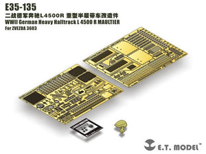 ET Modèle E35-135 WWII German Heavy Halftrack L 4500 R MAULTIER (Pour ZVEZDA 3603) (1/35)