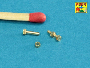 Aber 16110 Turned imitation of Hexagonal bolts &amp;amp;amp;amp;amp;amp; nuts 1,6 x 4,0 mm x 15 pcs. And 1,6mm nuts x 10 pcs. 1/16 – immagine 8