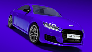 Airfix 6054 QUICKBUILD Audi TT Coupe - Blue – zdjęcie 6