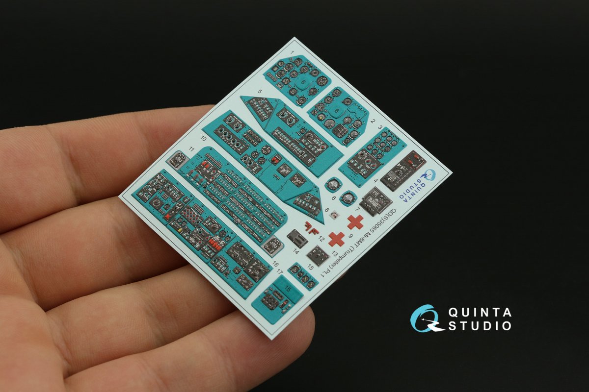 Quinta Studio QD35065 Mi-8MT 3D-Printed &amp;amp; coloured Interior on decal paper (Trumpeter) 1/35 – immagine 5