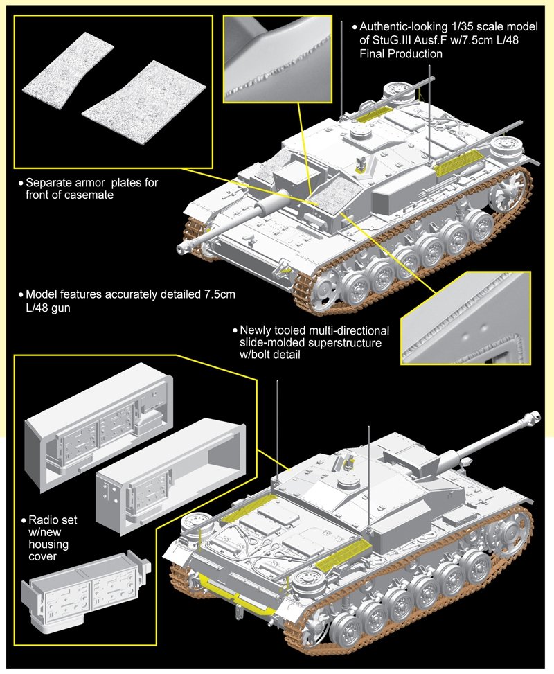 Dragon 6756 StuG.III Ausf.F w/7.5cm L/48 Last Production – immagine 2