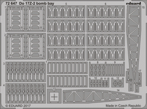 Eduard 72647 Do 17Z-2 bomb bay ICM 1/72