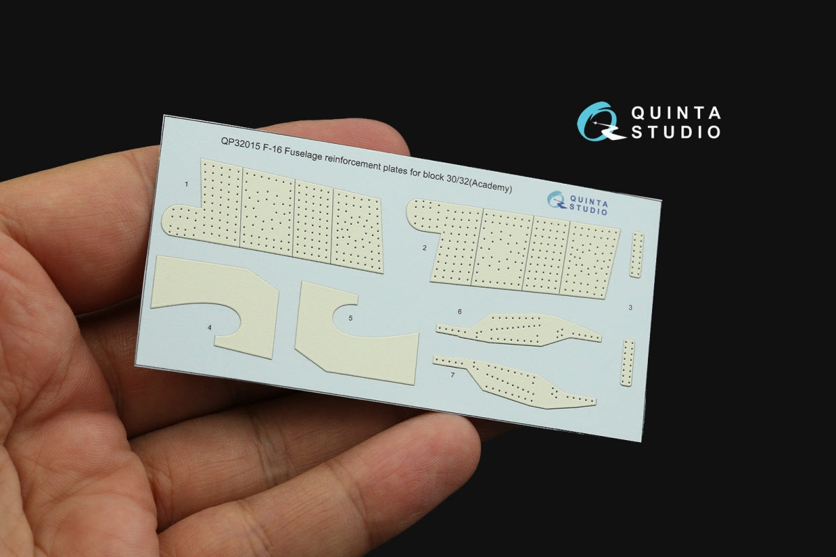 Quinta Studio QP32015 F-16 block 30/32 reinforcement plates (Academy) 1/32 – Bild 2