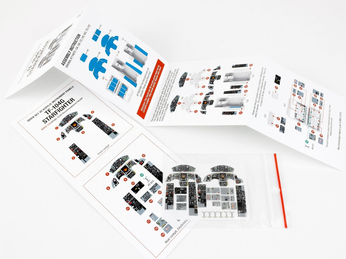 Red Fox Studio QS-32125 TF-104G Starfighter (Twin seater) Italeri 1/32 – Bild 3