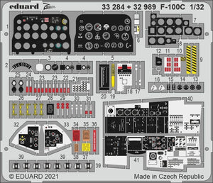 Eduard BIG33136 F-100C PART I TRUMPETER 1/32 – immagine 6
