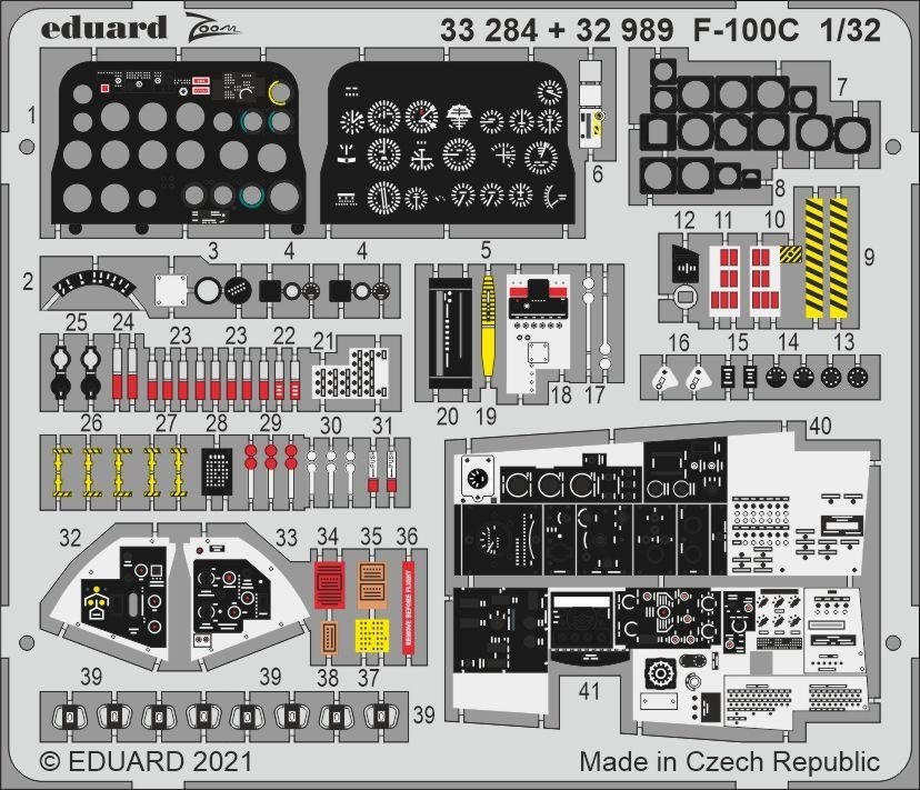 Eduard BIG33136 F-100C PART I TRUMPETER 1/32 – immagine 6