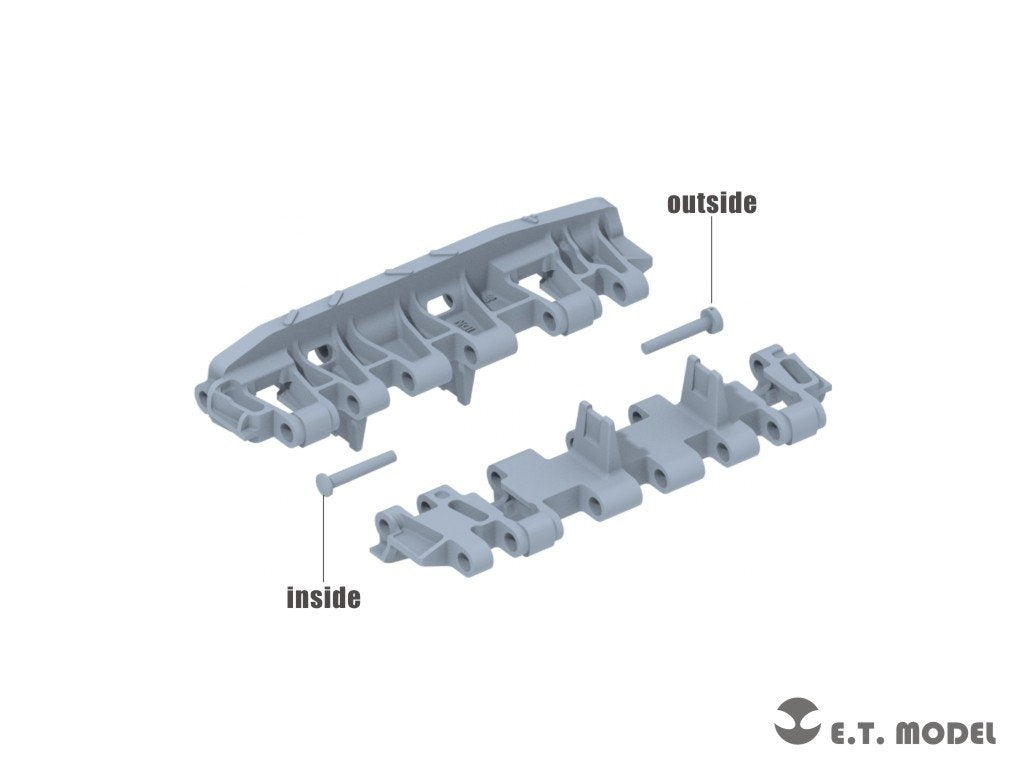 E.T. Model P35-069 WWII German KingTiger Single Workable Track (18 Teeth Late Type) ( 3D Printed ) 1/35 – imagen 2