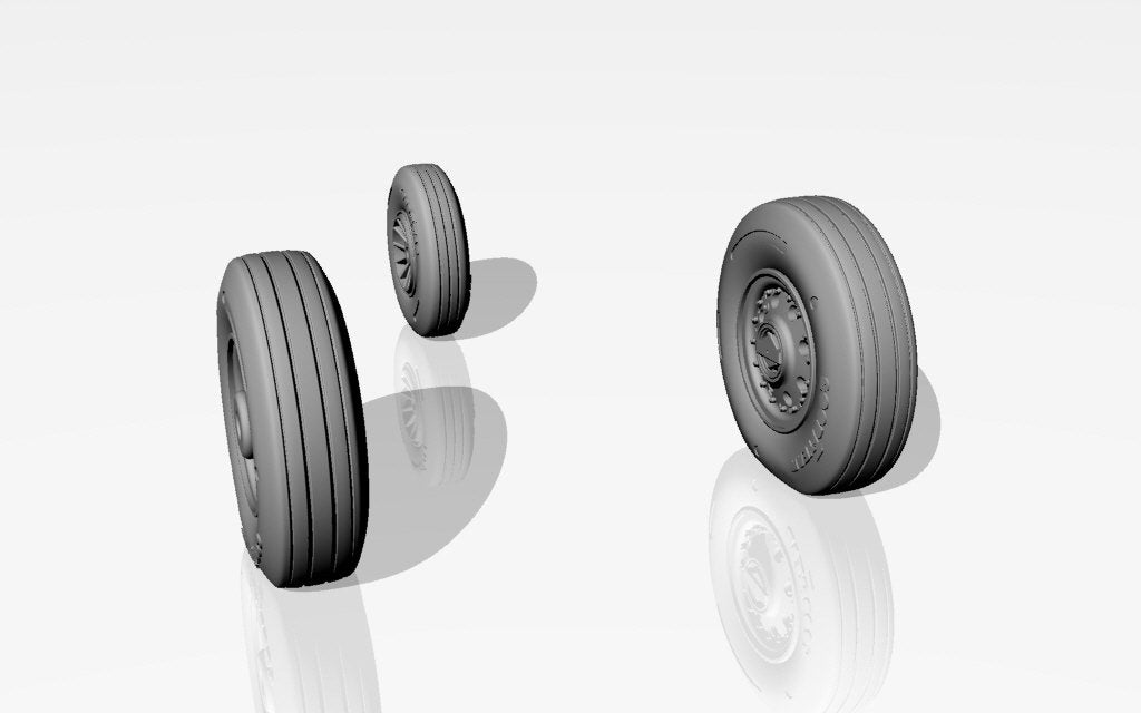 Armory Models AW48313 F-105 Thunderchief wheels w/ weighted tyres 1/48 – Bild 5